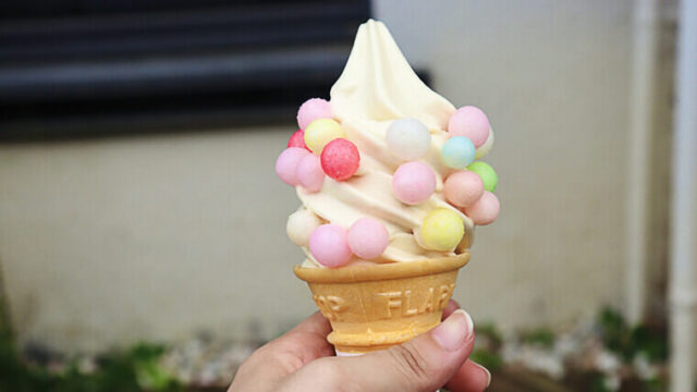 冷たい食べ物アイスクリーム