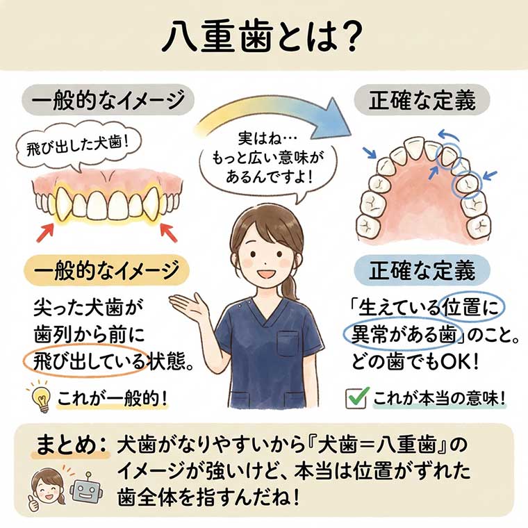八重歯とは？の図解