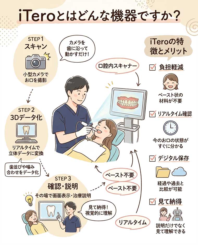 iTeroとはどんな機器ですか？の図解